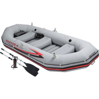 Лодка надувная INTEX Mariner 4 (68376), 4 места, 328×145×48 см, до 400 кг